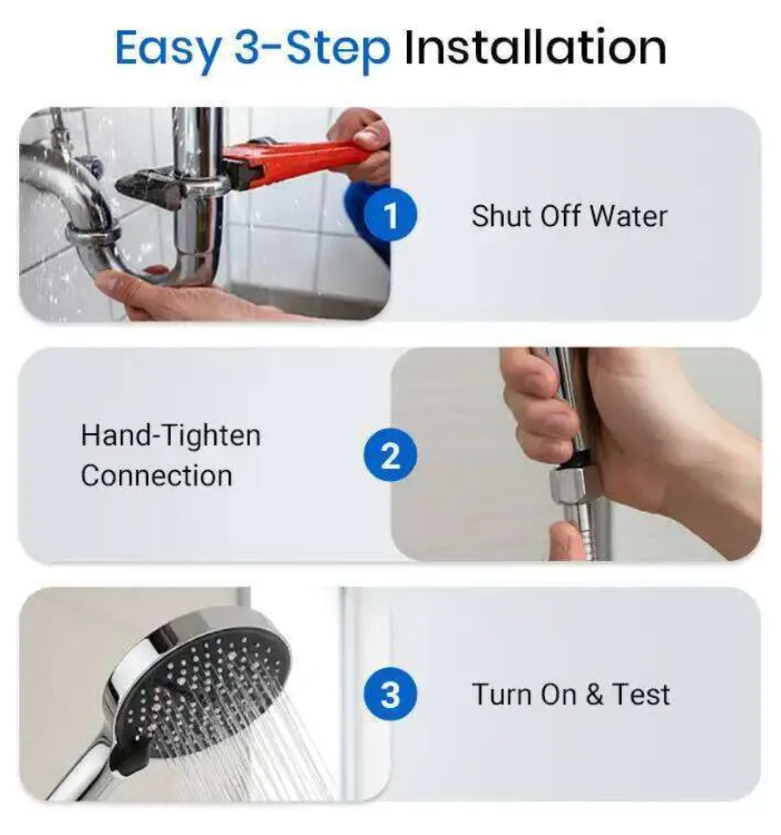Shower Head With 7 Adjustable Modes
